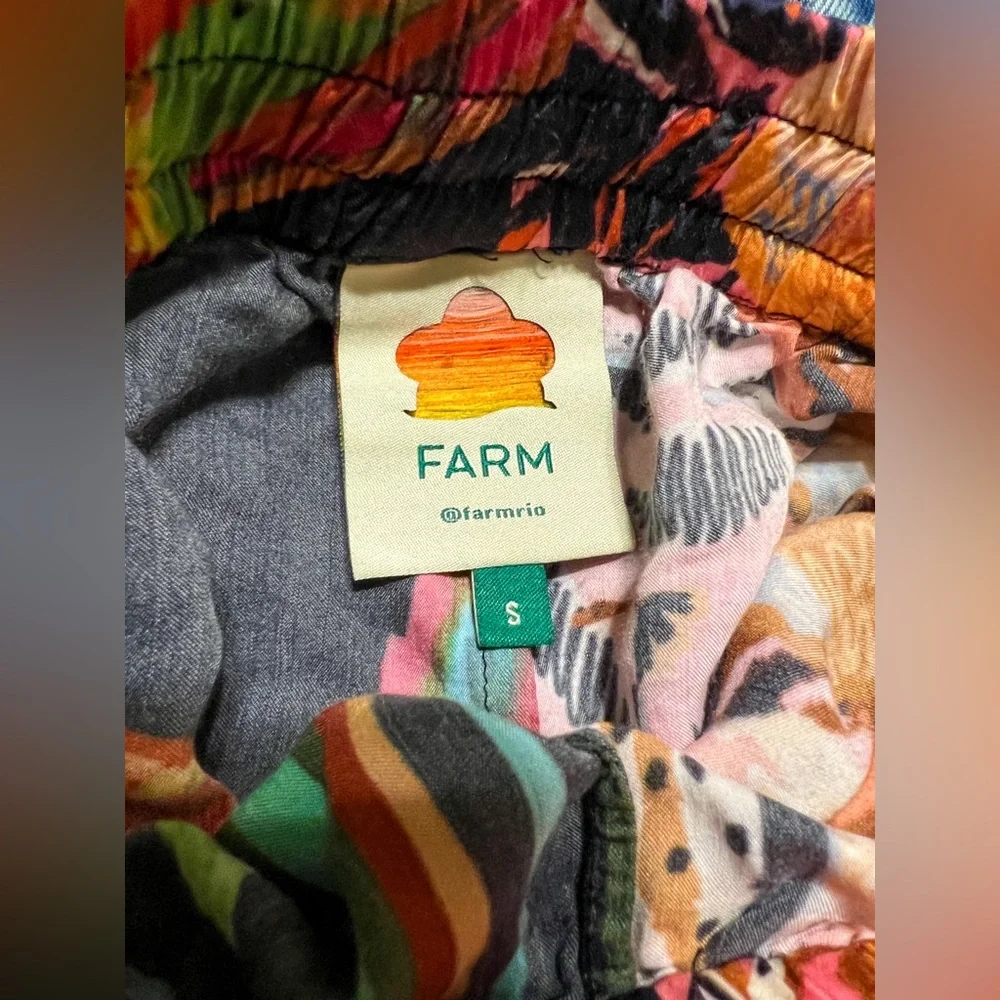 Farm Rio Mixed Print Scarf Pants - Picture 3 of 4